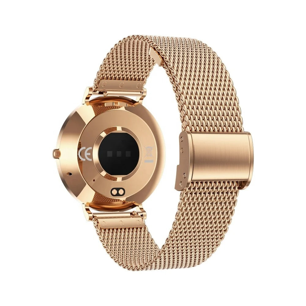 Elegant Smartwatch for Women with AMOLED Display and Custom Watch Faces