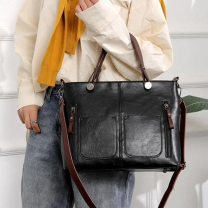 Elly Vintage Leather Shoulder Bag for Women with Elegant Handmade Design