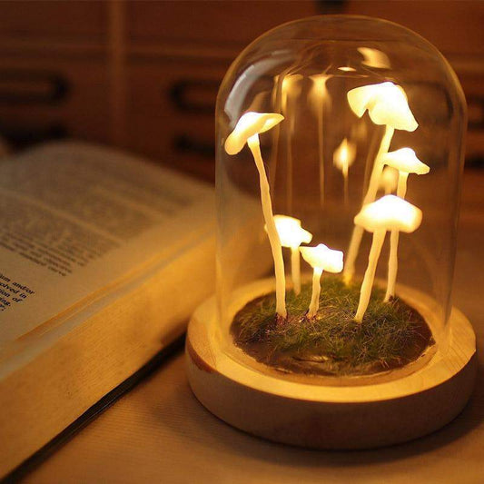 Enchanted Mushroom DIY Glass Lamp Kit Create Your Own Magical Night Light