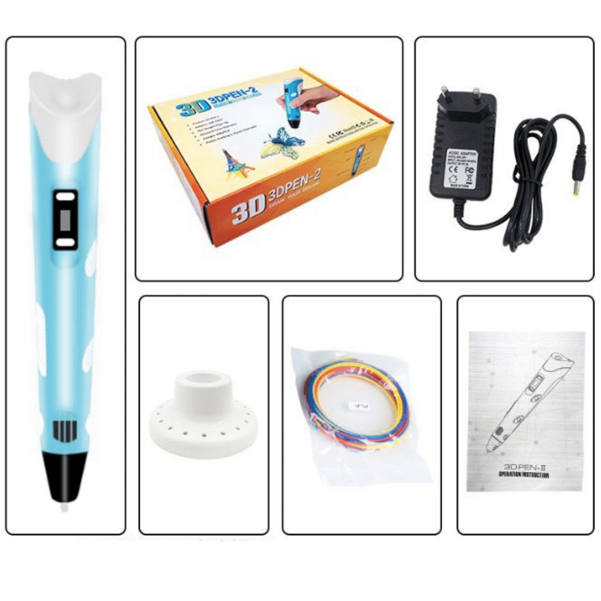 Ergonomic 3D Printing Pen with Adjustable Speed for Creative Projects