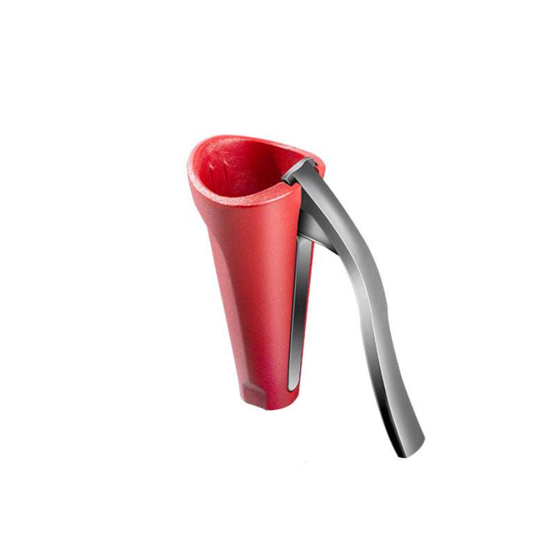 Ergonomic Aluminium Nutcracker with Curved Handle and Serrated Design