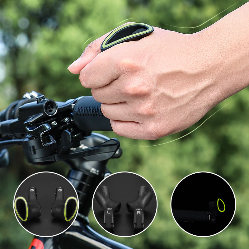 Ergonomic Bicycle Grips 1 Pair with Non-Slip O-Shape Design