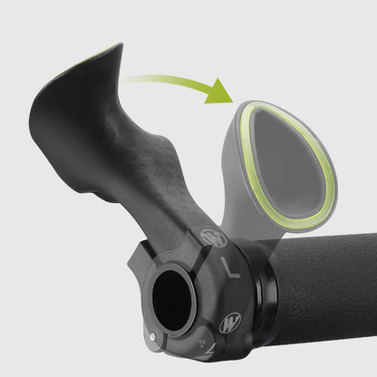 Ergonomic Bicycle Grips 1 Pair with Non-Slip O-Shape Design