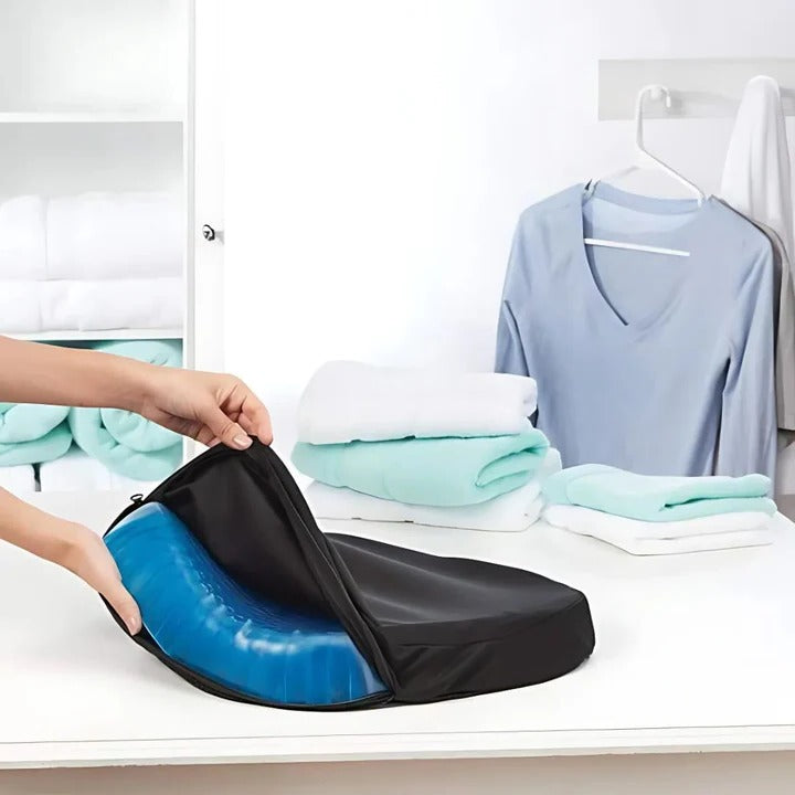 Ergonomic Gel Seat Cushion with Breathable Honeycomb Design