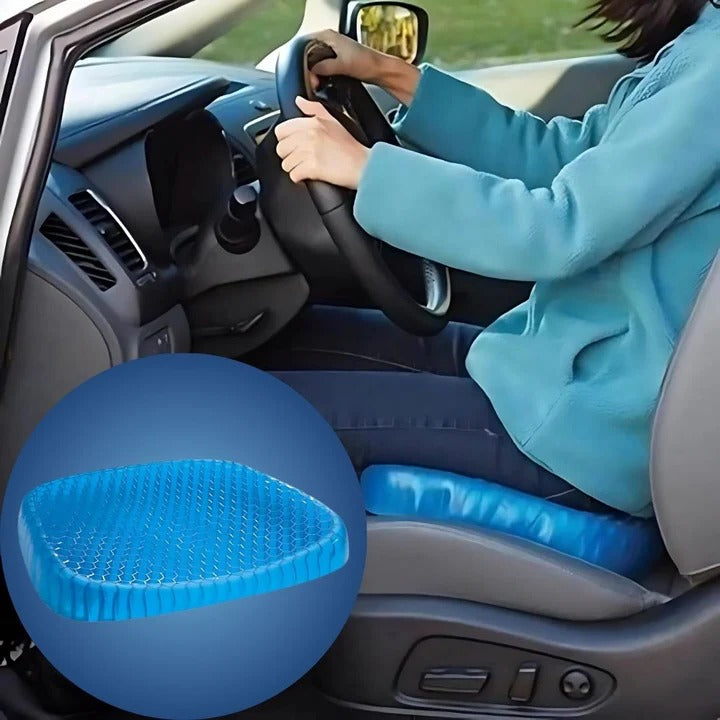 Ergonomic Gel Seat Cushion with Breathable Honeycomb Design
