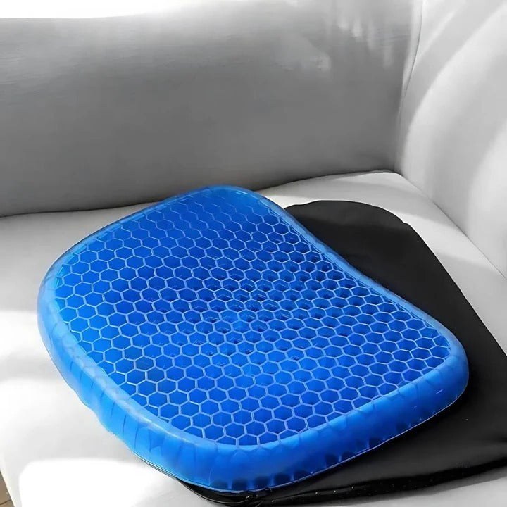 Ergonomic Gel Seat Cushion with Breathable Honeycomb Design