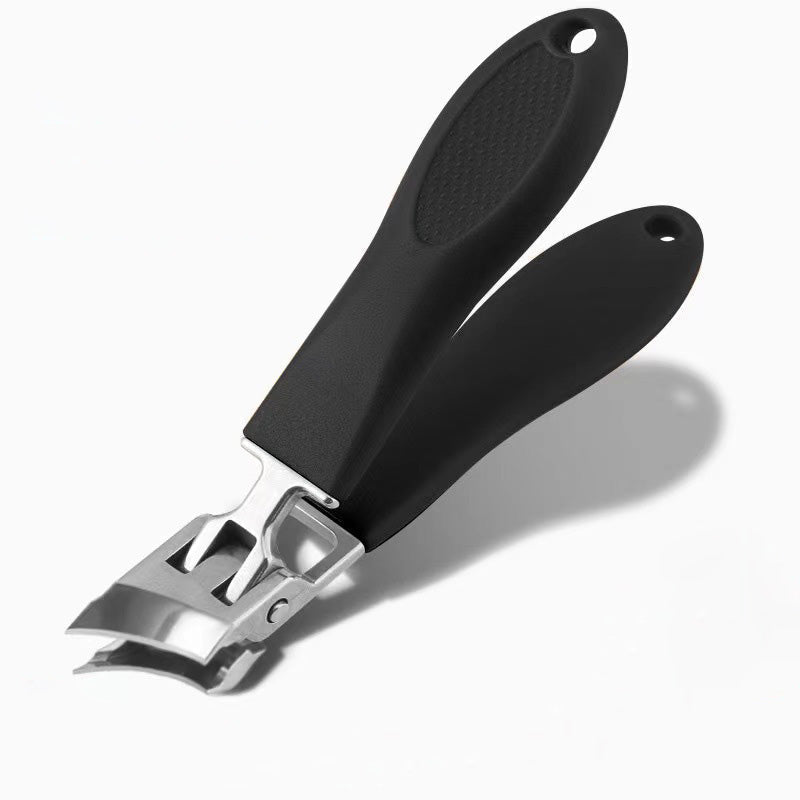 Ergonomic Stainless Steel Nail Clipper with Wide Jaw and Non-Slip Handle