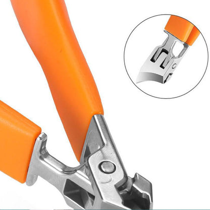 Ergonomic Stainless Steel Nail Clipper with Wide Jaw and Non-Slip Handle