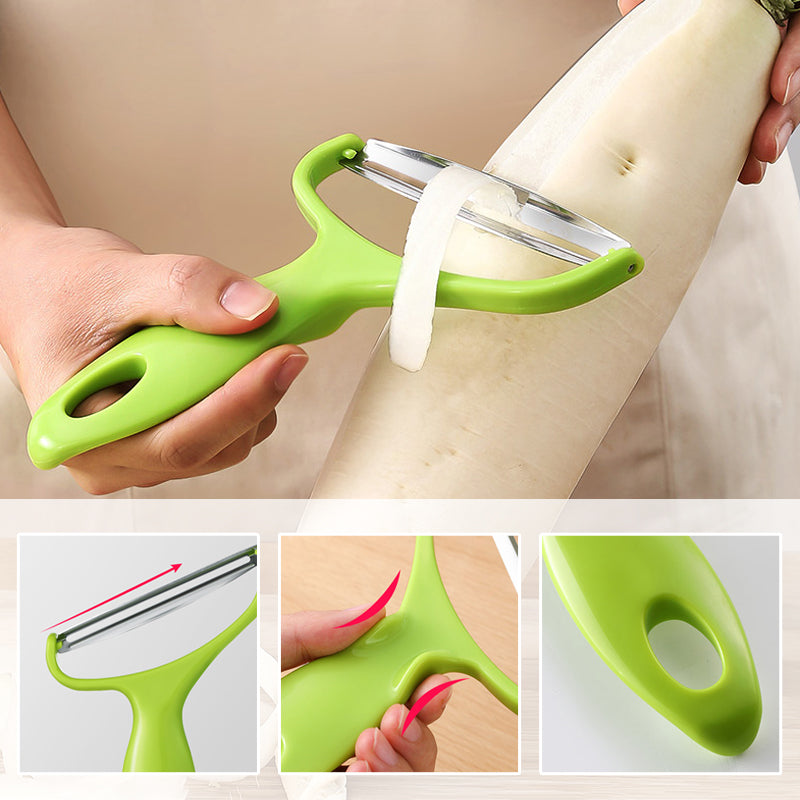 Extra Wide Multifunctional Y Peeler with Stainless Steel Blade