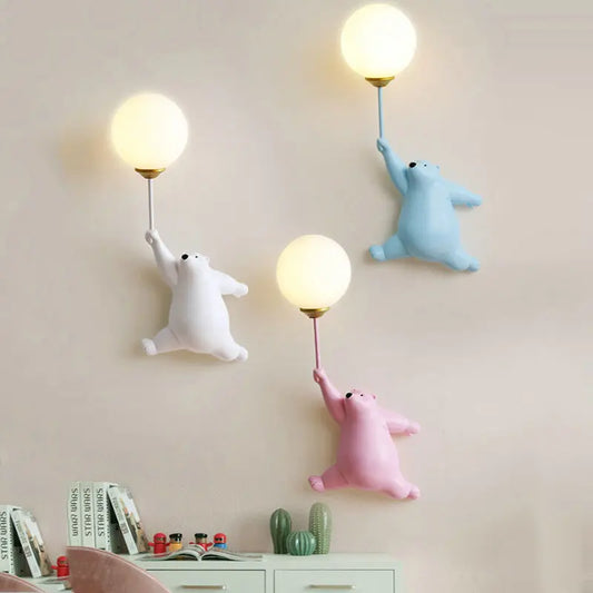 FairyGlow Kids Cartoon Wall Light with 3D Moon Night Glow