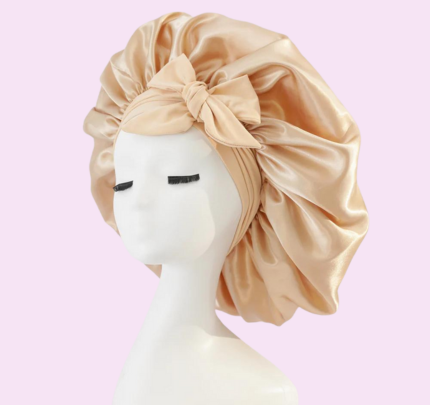 Fitted Nightcap for Hair Protection and Frizz Reduction