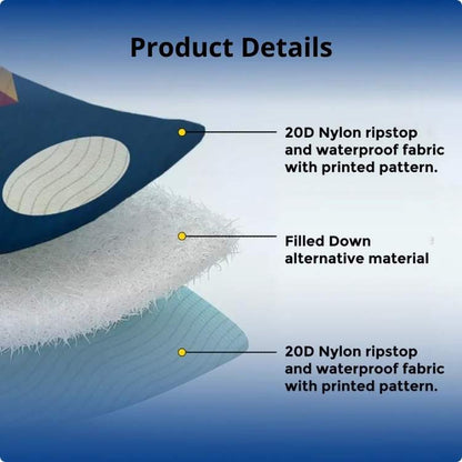 Fleece Lined Outdoor Poncho with Lightweight Waterproof Cover