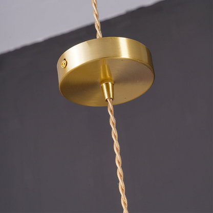 Lampada a sospensione in vetro a forma di fiore con lampadina E27