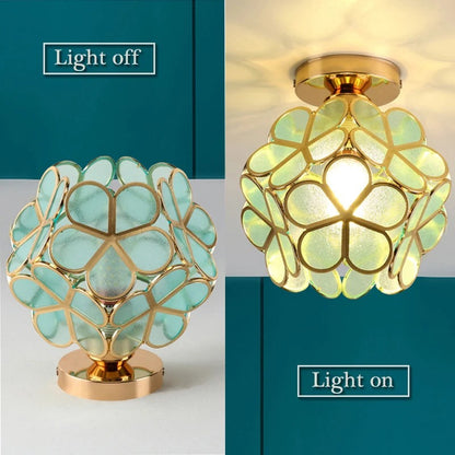 Lampada da soffitto a plafoniera con petali di fiore E27