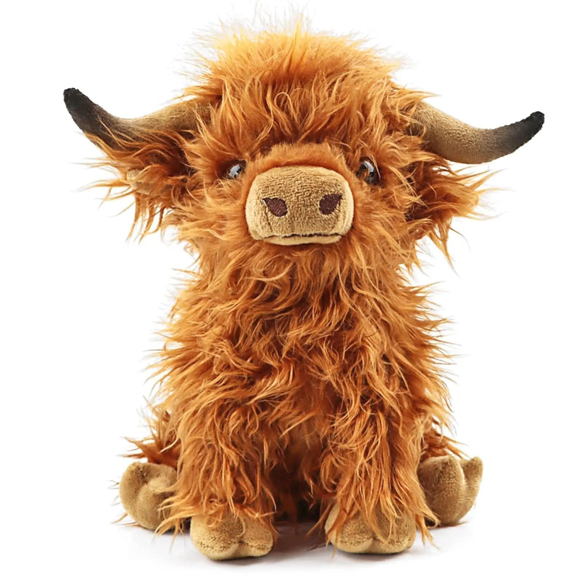Fluffy Highland Cow Plush Cuddle Toy Soft Farm Animal Stuffed Toy