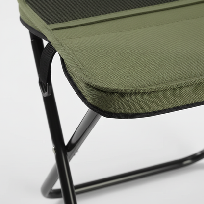 Foldable Camping Stool with Carbon Steel Frame and Carry Case