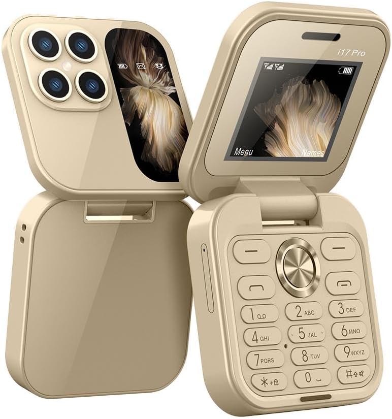 Foldable Mini Phone with Dual SIM, Micro-SD Slot, Camera and FM Radio