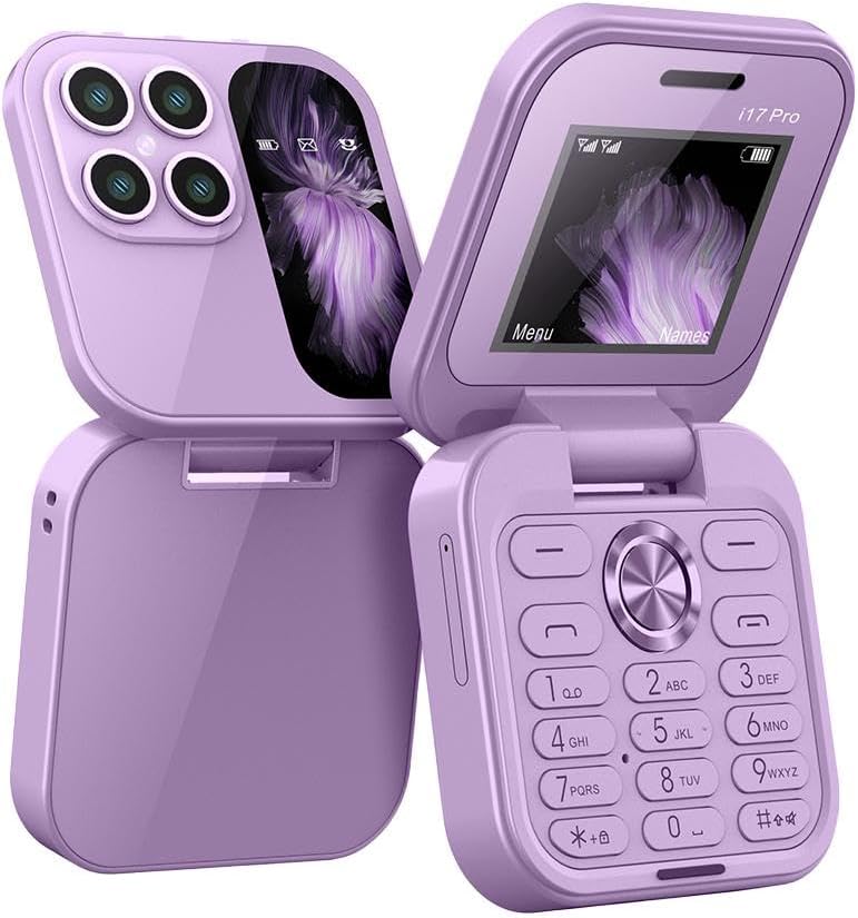 Foldable Mini Phone with Dual SIM, Micro-SD Slot, Camera and FM Radio