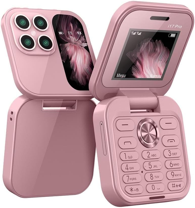 Foldable Mini Phone with Dual SIM, Micro-SD Slot, Camera and FM Radio
