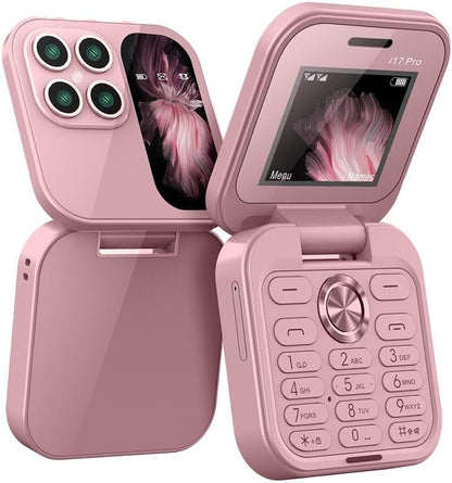 Foldable Mini Phone with Dual SIM, Micro-SD Slot, Camera and FM Radio
