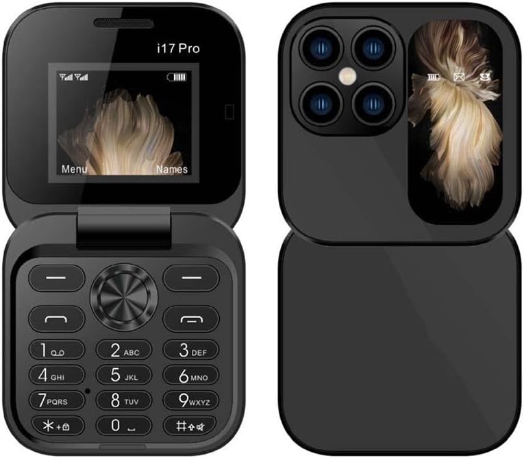 Foldable Mini Phone with Dual SIM, Micro-SD Slot, Camera and FM Radio