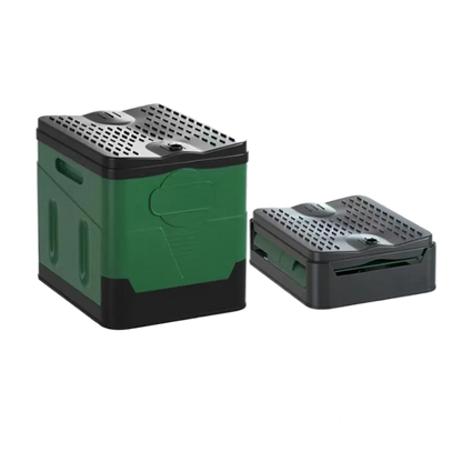 Foldable Portable Camping Toilet with Wide Seat and 600 lb Weight Capacity