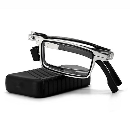 Foldable Reading Glasses with Scratch-Resistant Lenses and Case