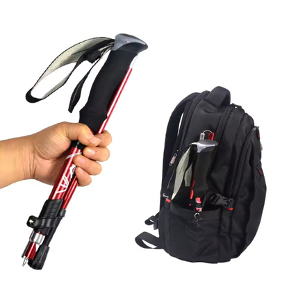 Foldable Trekking Pole with Adjustable Length and Foam Grip