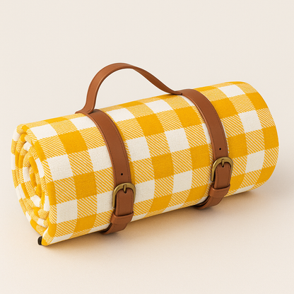 Foldable Waterproof Picnic Blanket with Soft Acrylic Top