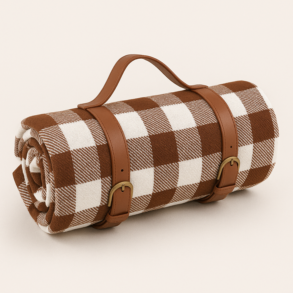 Foldable Waterproof Picnic Blanket with Soft Acrylic Top