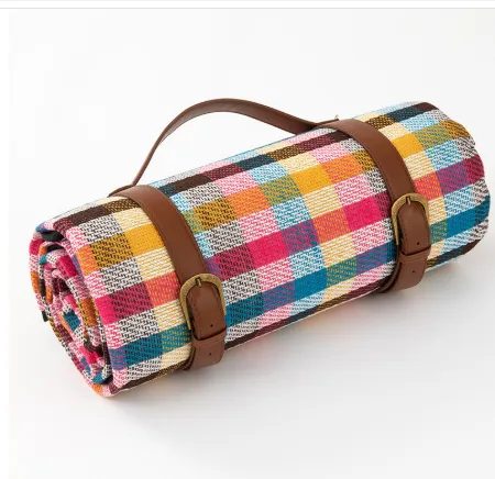 Foldable Waterproof Picnic Blanket with Soft Acrylic Top