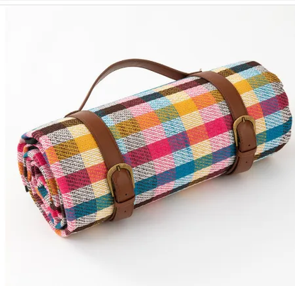Foldable Waterproof Picnic Blanket with Soft Acrylic Top