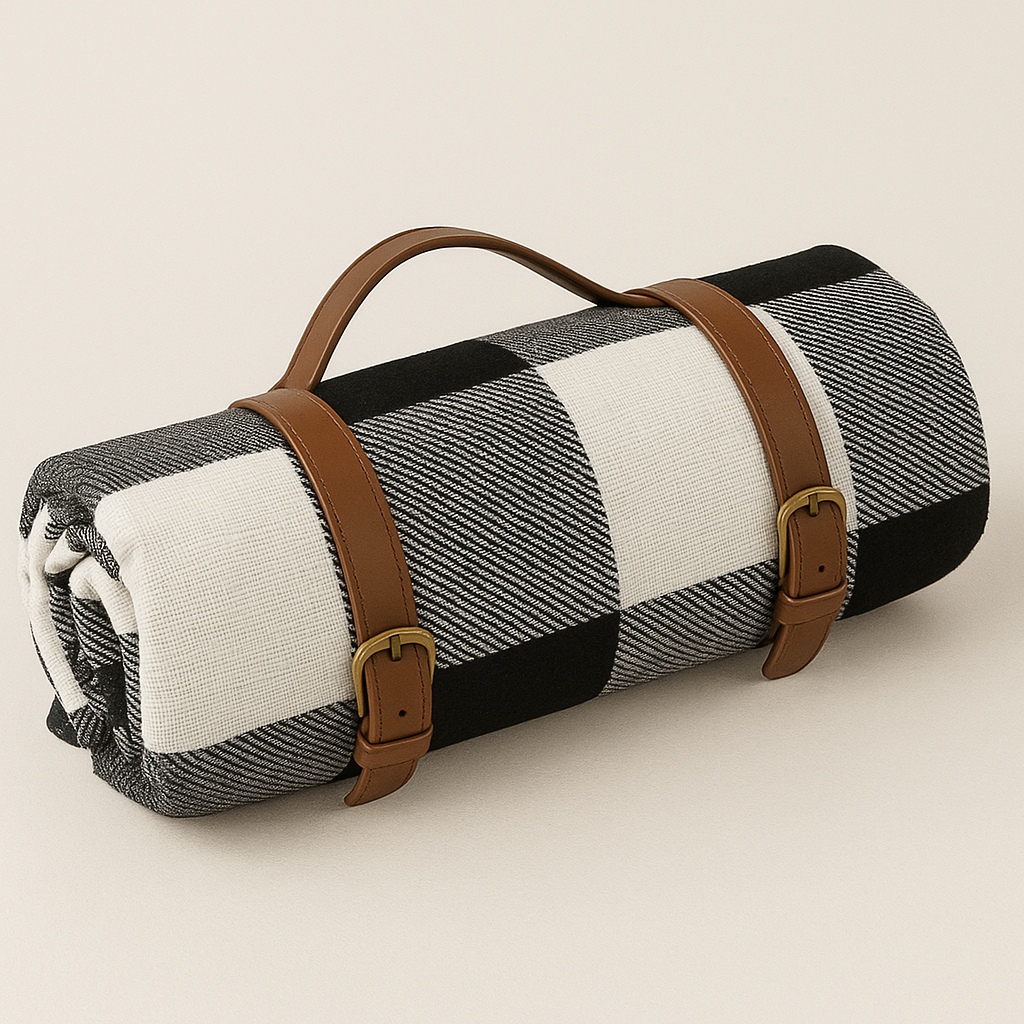 Foldable Waterproof Picnic Blanket with Soft Acrylic Top