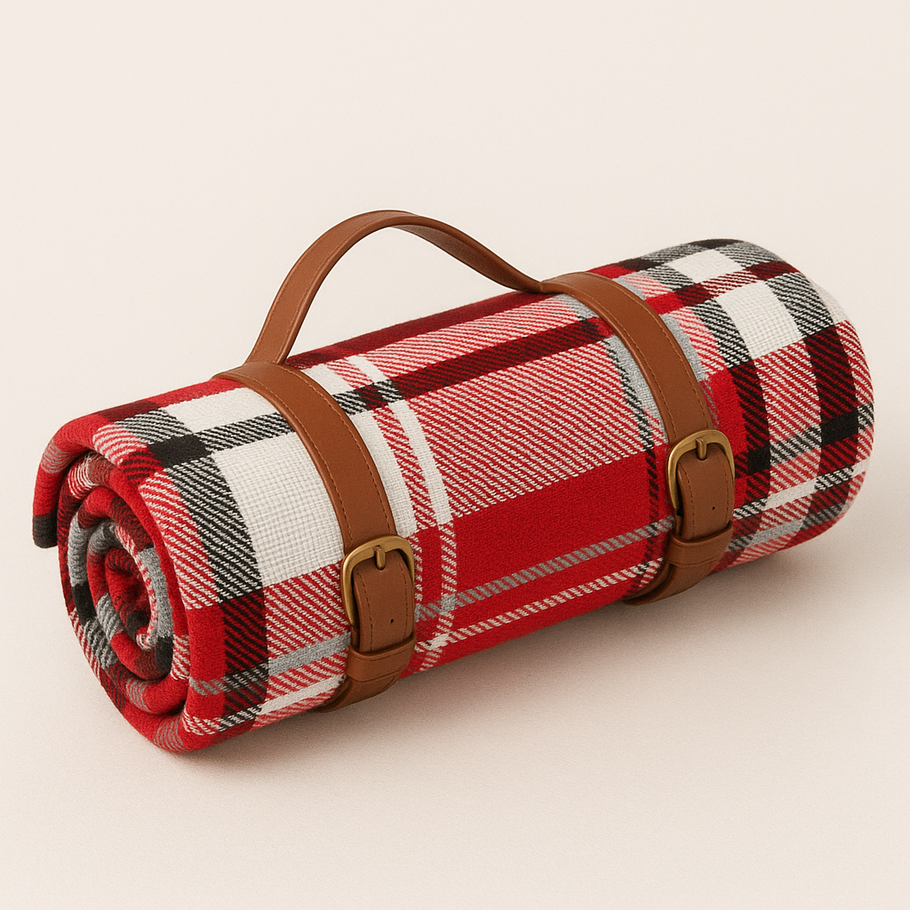 Foldable Waterproof Picnic Blanket with Soft Acrylic Top
