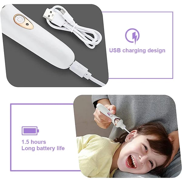 Gentle Ear Wax Removal Kit with Vacuum Suction and LED Light