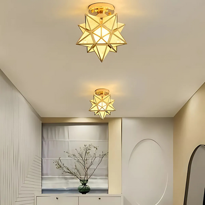 Geometric Star LED Ceiling Light