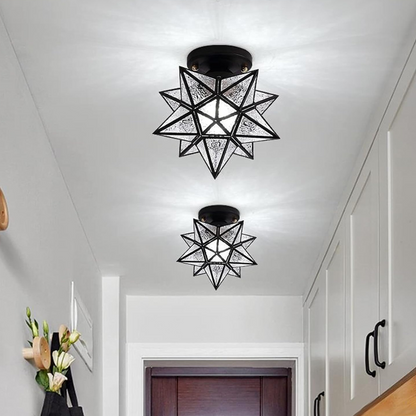 Geometric Star LED Ceiling Light