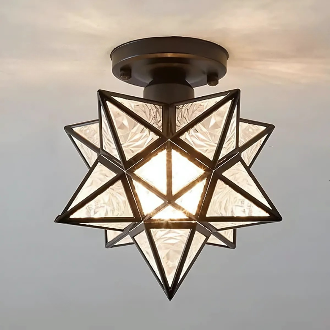 Geometric Star LED Ceiling Light