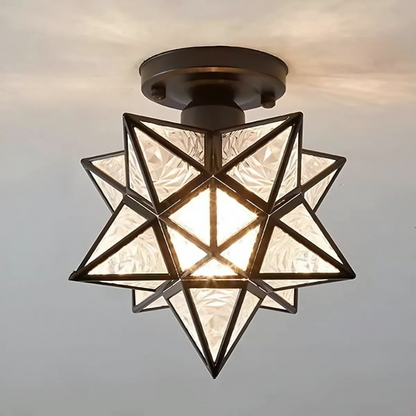 Geometric Star LED Ceiling Light
