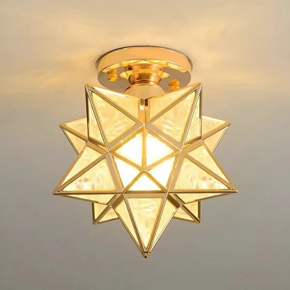 Geometric Star LED Ceiling Light