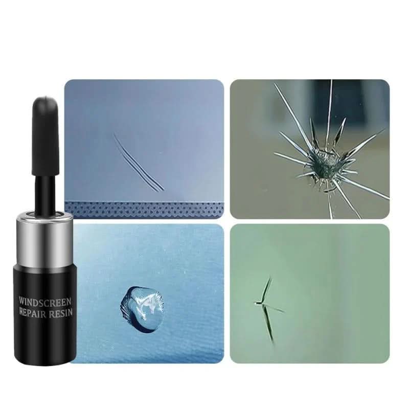 Glass Repair Kit with 2 ml Resin for Windshield Cracks and Chips