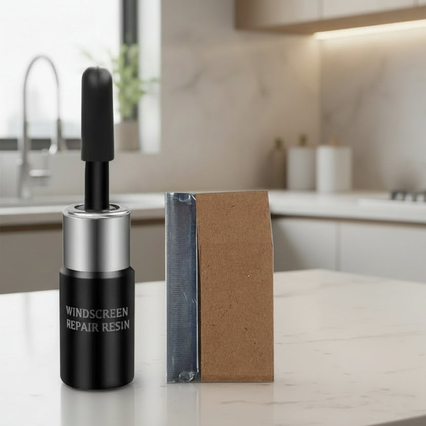 Glass Repair Kit with 2 ml Resin for Windshield Cracks and Chips
