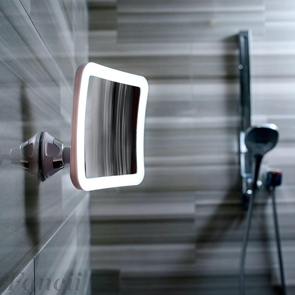 GlowView 10X LED Magnifying Mirror – Portable Makeup Mirror with Suction Mount