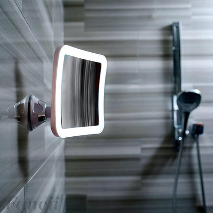 GlowView 10X LED Magnifying Mirror – Portable Makeup Mirror with Suction Mount