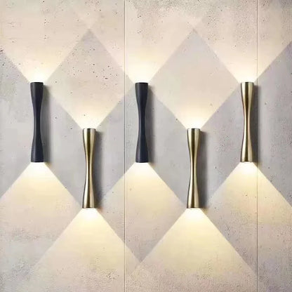 Gold Aluminium Up Down LED Wall Light