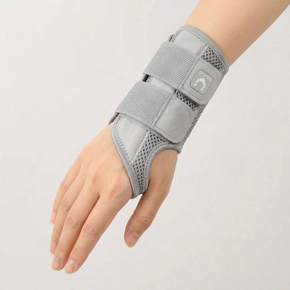 Half Finger Wrist Support with Removable Splint and Adjustable Straps
