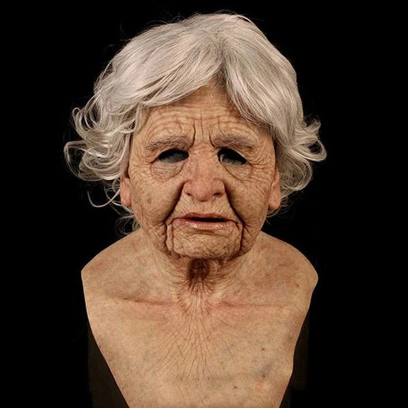 Halloween Elderly Man Latex Costume Mask
