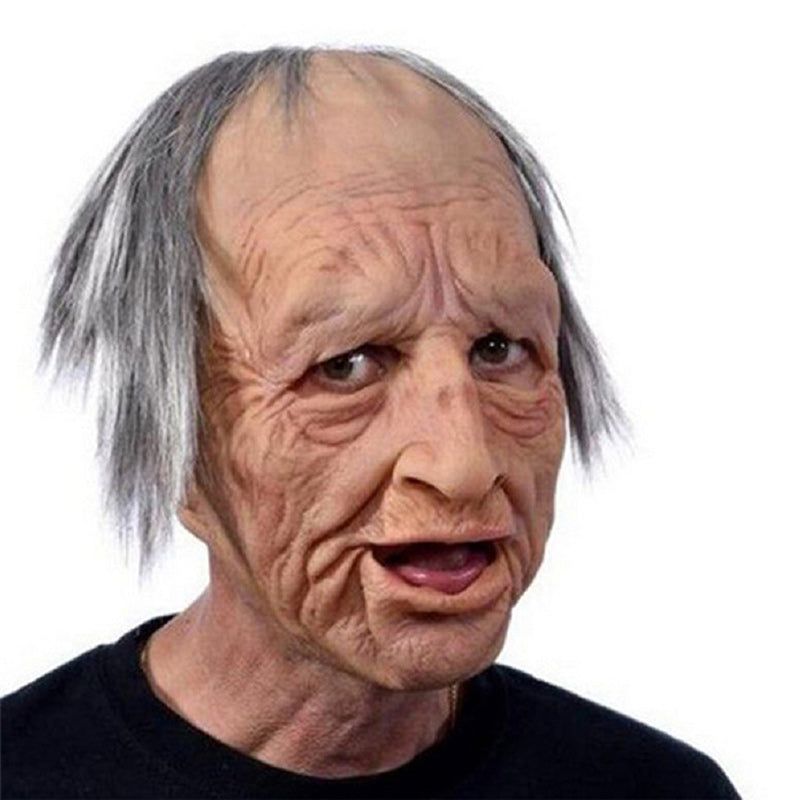 Halloween Elderly Man Latex Costume Mask