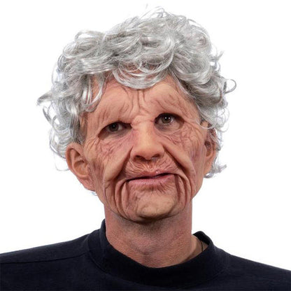 Halloween Elderly Man Latex Costume Mask