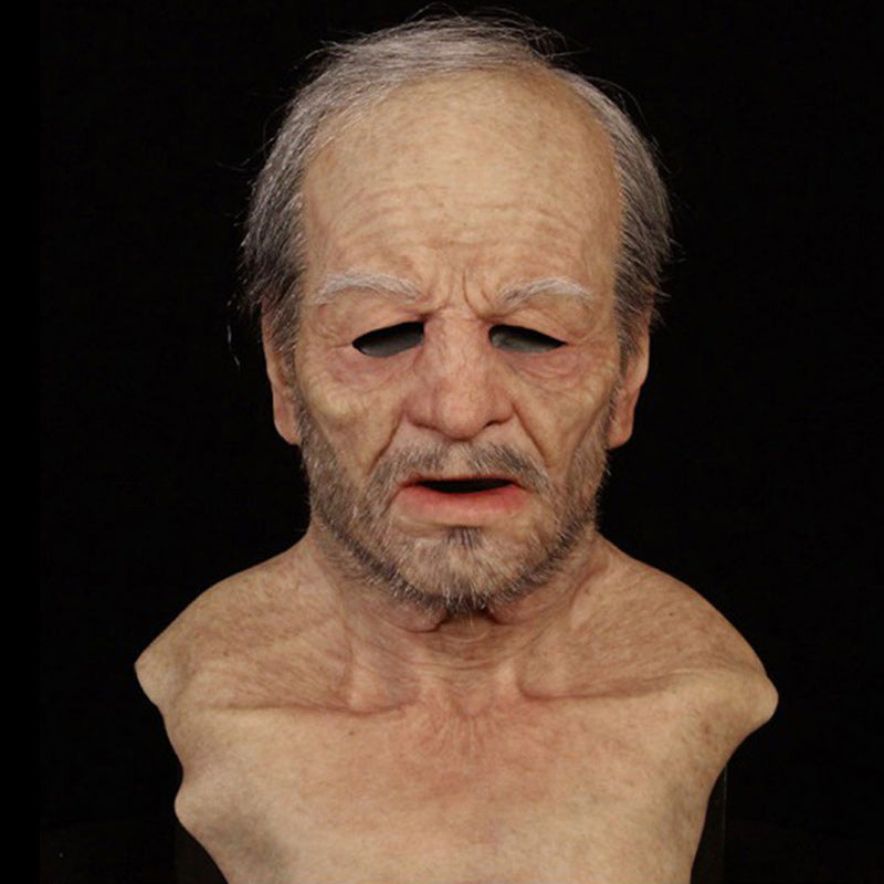 Halloween Elderly Man Latex Costume Mask